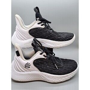 Under Armour Curry Flow Basketball Shoes Womens 6.5/Men5 White/Black 3025631-103